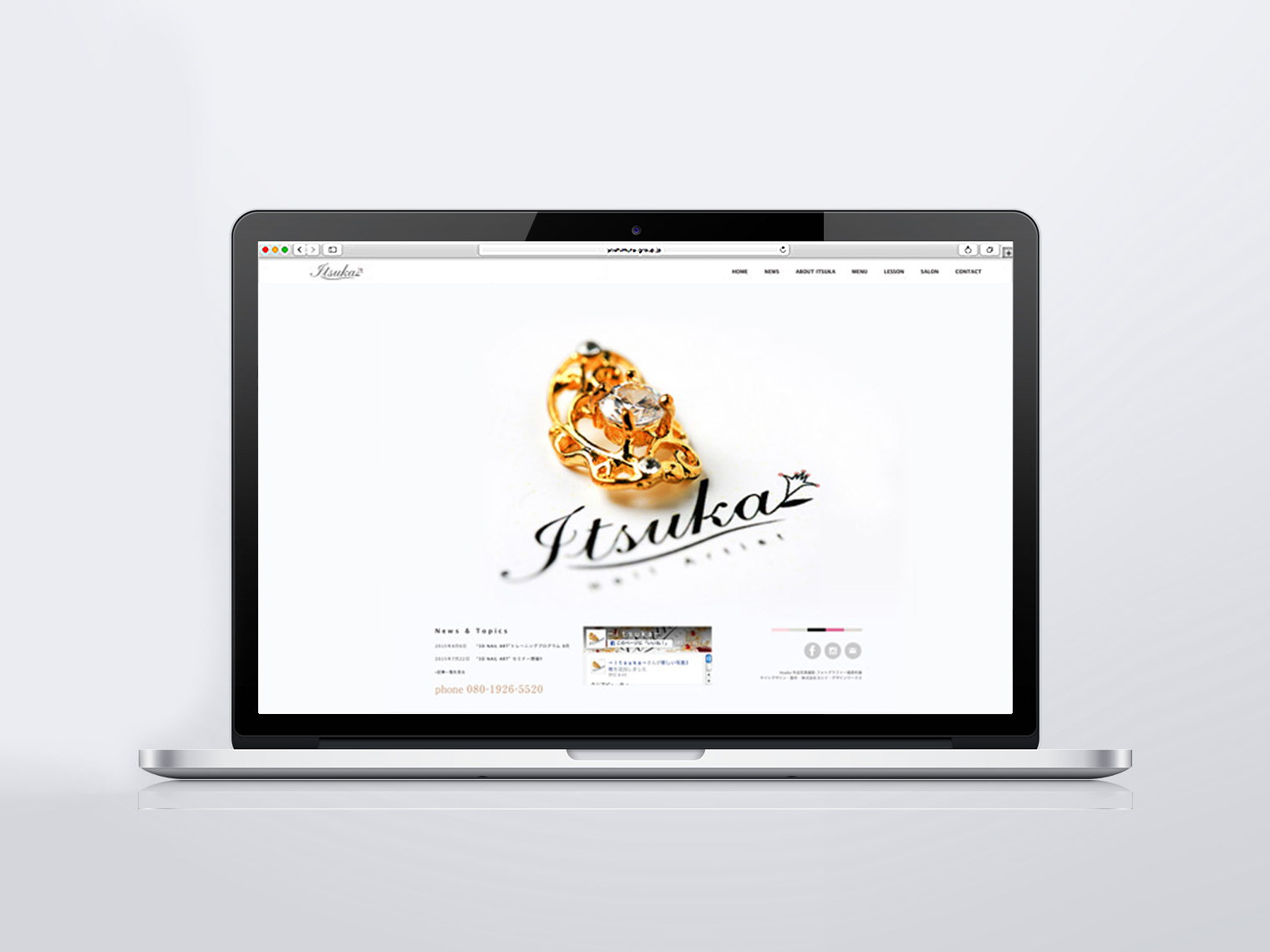 ネイルアーティストitsukaのホームページイメージ